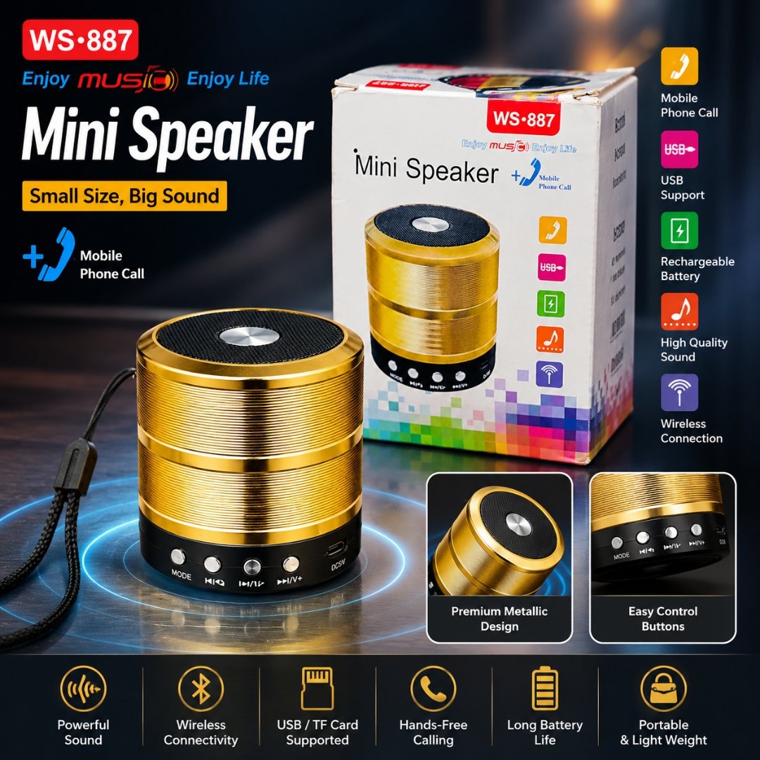 WS-887 Mini Bluetooth Portable Speaker