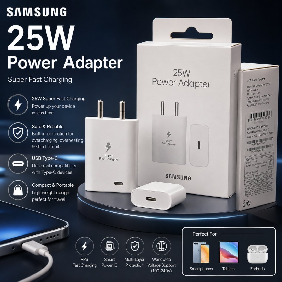 Original - Samsung 25W USB Type-C Fast Charger – EP-T2510