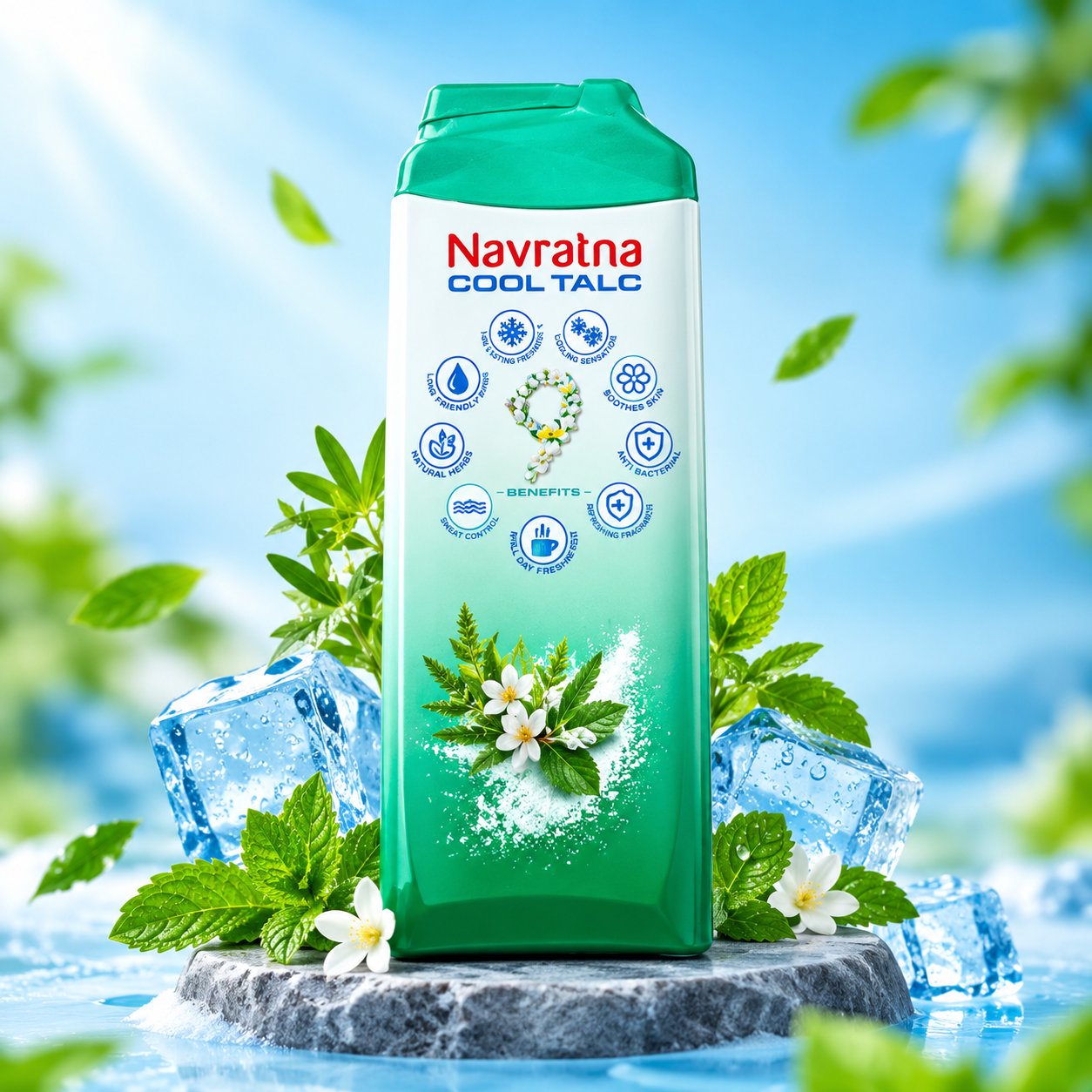 Navratna Cool Talc-Body outdor Protection