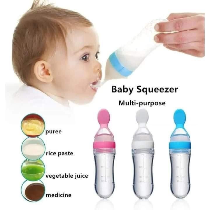 Baby Squeezer Feeding Spoon
