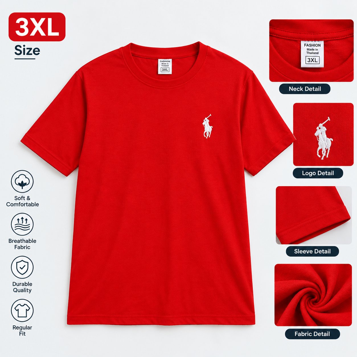 plain T-shirt - Photo 4