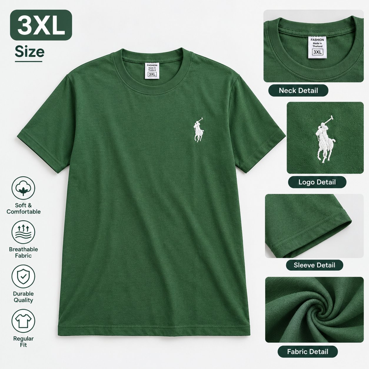 plain T-shirt - Photo 5